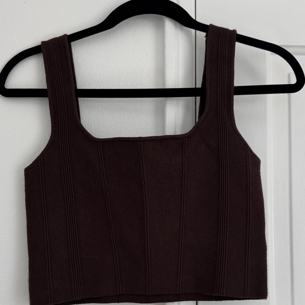 Chic Brown Women's Crop Top